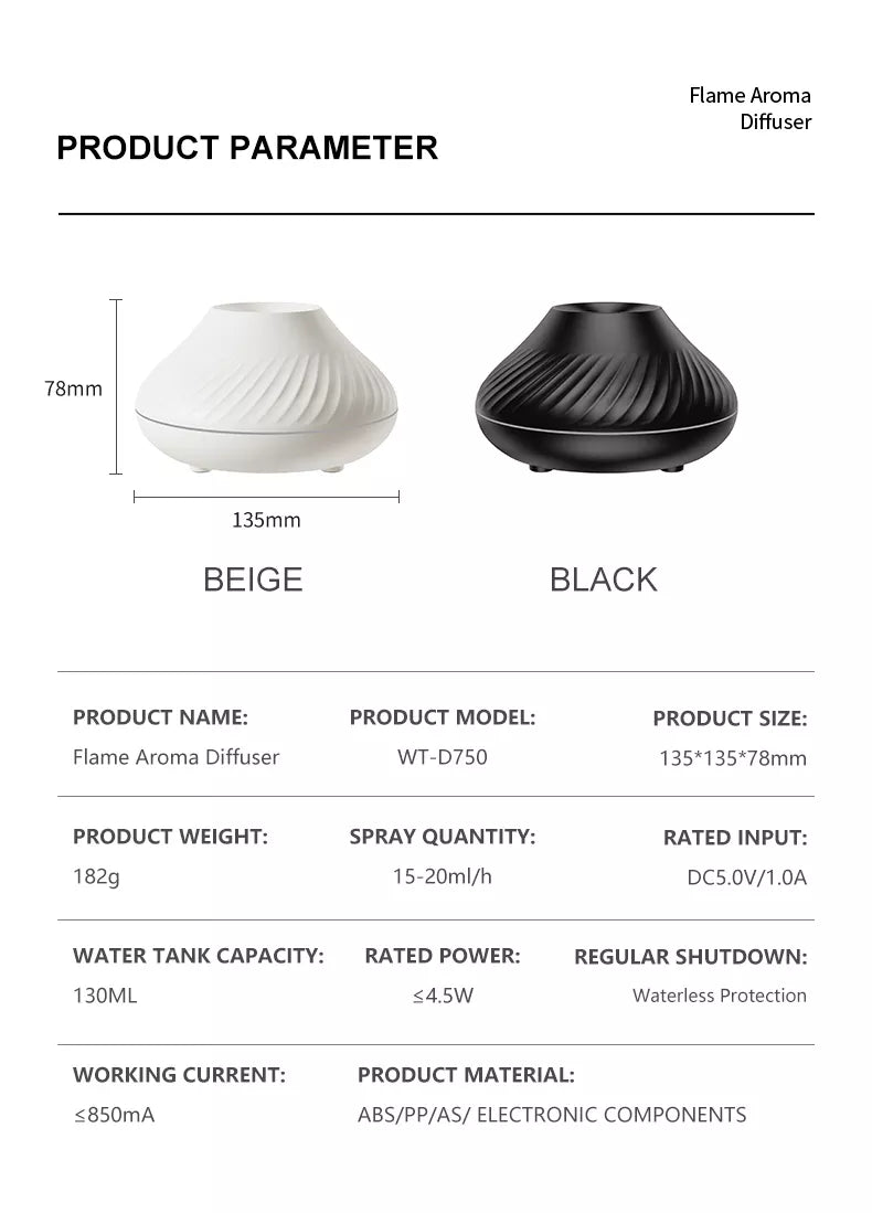 RGB Flame Mood Diffuser