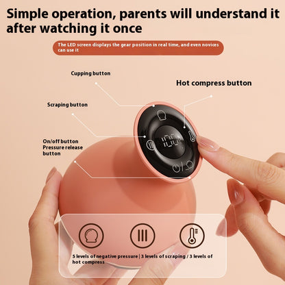 Electric Gua Sha Scraping Massager Cupping Scraping Dredging Meridian Brush