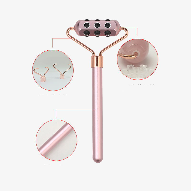 18 Germanium Beauty Sticks Outdoor Carry Facial Massage Roller Massager