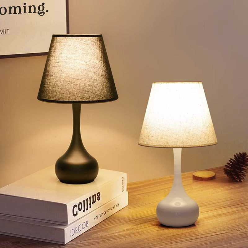 Fabric Table Lamp Bedroom Bedside Lamp High-Grade Warm Atmosphere
