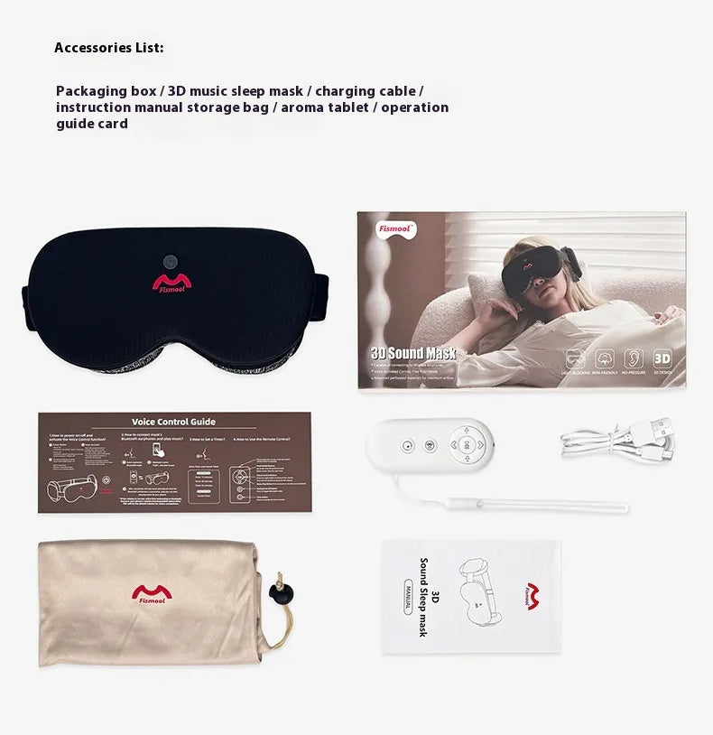 Masque de sommeil Zen – Relaxation profonde et bruit blanc