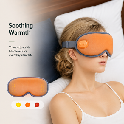Maschera per dormire riscaldata 3D