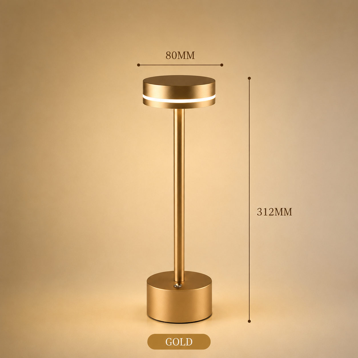 Minimal Rechargeable Table Lamp