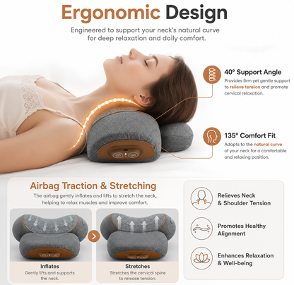 Heated Neck Massage Pillow