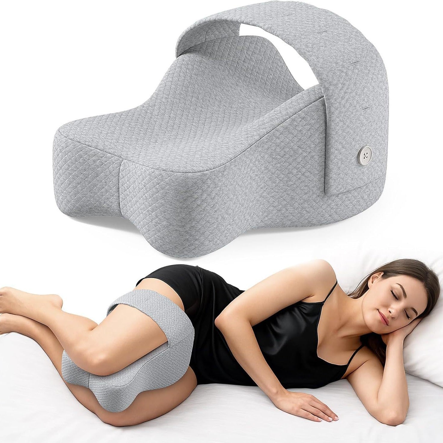 Ergonomic Memory Foam Leg Pillow – Comfortable Support
