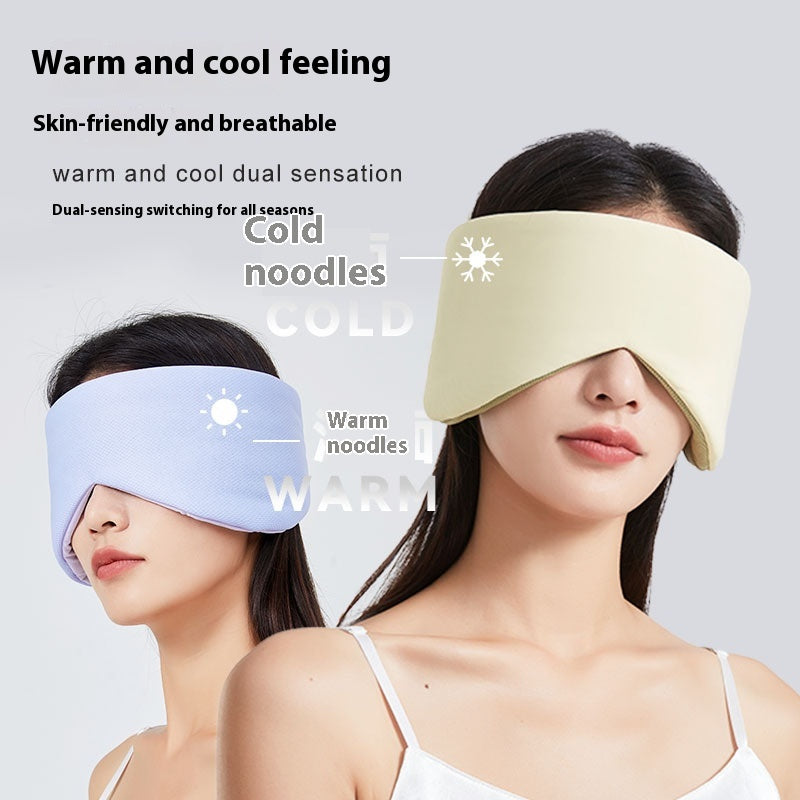 Warm and Cool Double Feeling Space Capsule Eye Mask Special for Sleep Office Travel Nap