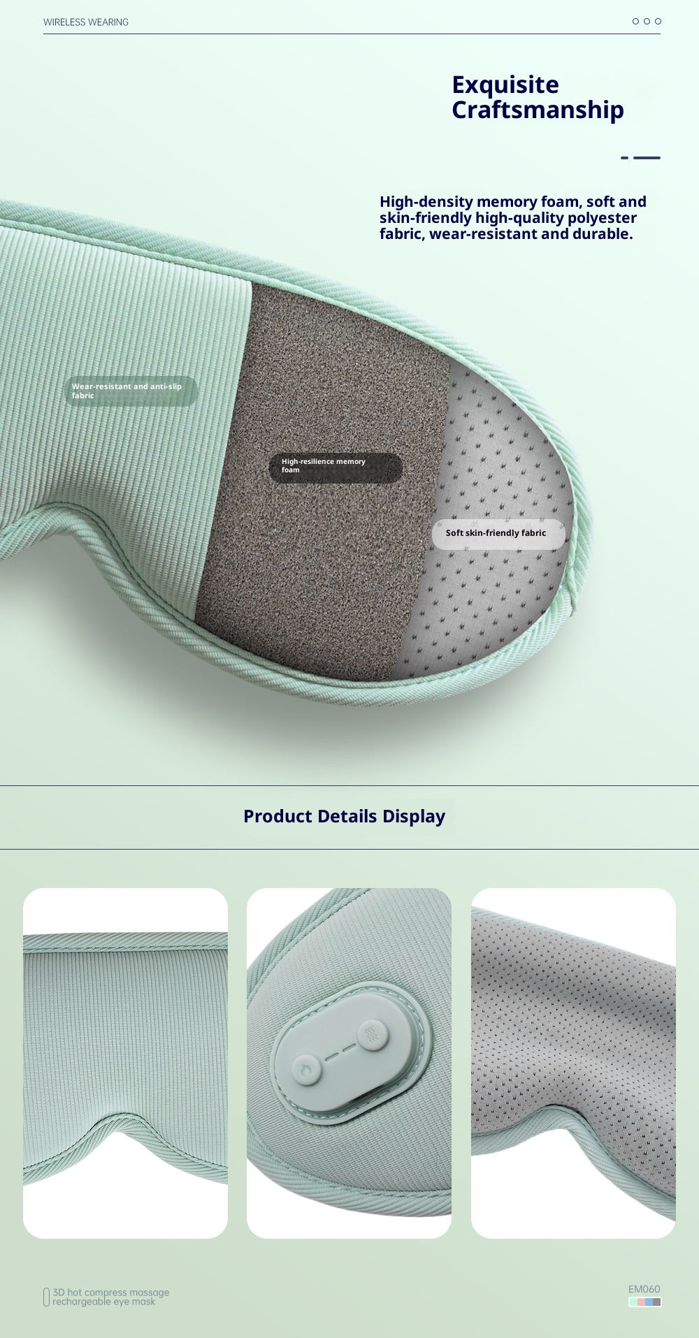 3D Heated Sleep Mask