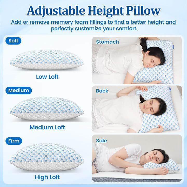 Home Fashion Rebound Memory Foam Pillow