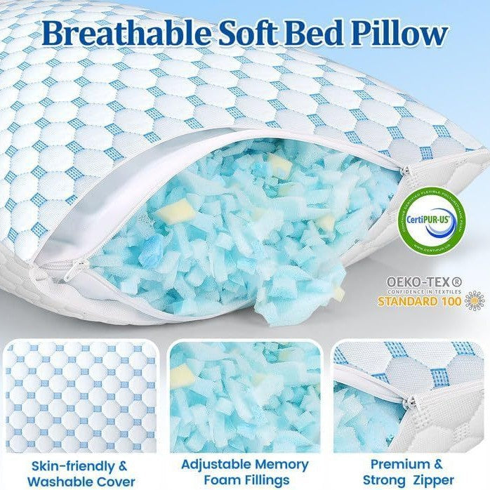 Home Fashion Rebound Memory Foam Pillow